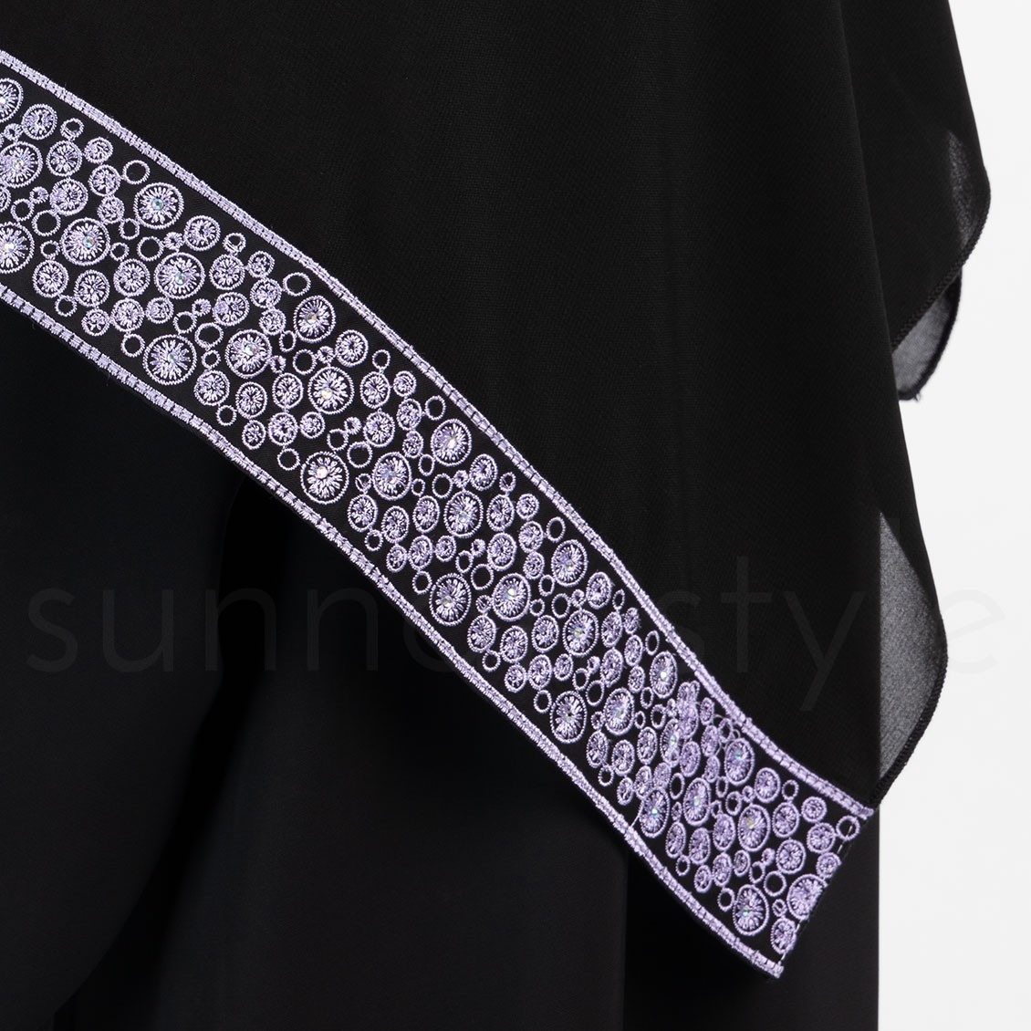 Sunnah Style Girls Glimmer Embroidered Shayla Hijab
